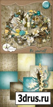 Scrap Set - Be Yourself PNG and JPG Files