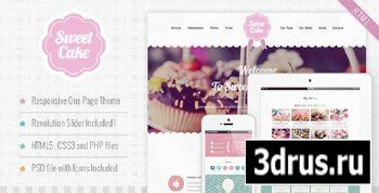 ThemeForest - Sweet Cake - Responsive HTML5 One Page Theme - RIP