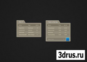 PSD Web Design - iOS Tabs