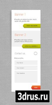 PSD Web Design - Banner With Contact Form