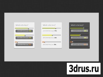 PSD Web Design - Multi Colored Poll