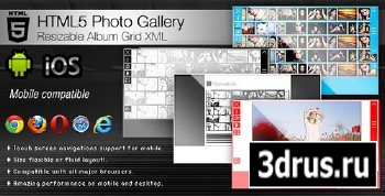 CodeCanyon - HTML5 Photo Gallery - Resizable Album Grid XML