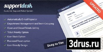 CodeCanyon - SupportDesk Customer Support Ticket System v1.4