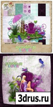 Scrap Set - Summer Love PNG and JPG Files