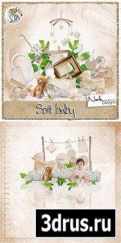 Scrap Set - Soft Baby PNG and JPG Files