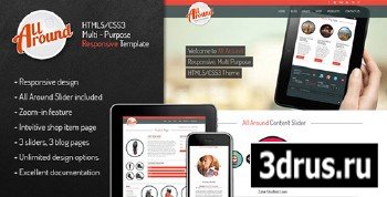 ThemeForest - All Around - Responsive Rounded HTML5/CSS3 Theme - RIP