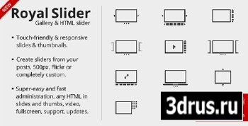 CodeCanyon - RoyalSlider v3.0.95 - Touch Content Slider for WordPress