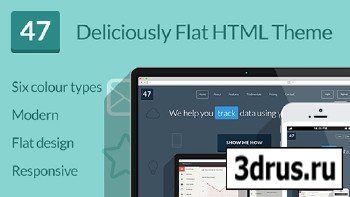 ThemeForest - 47 - Deliciously Flat HTML Theme - RIP