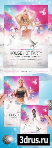 House Party Disco Flyer Template