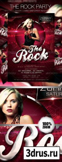 The Rock Party Flyer