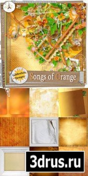 Scrap Set - Songs of Orange PNG and JPG Files
