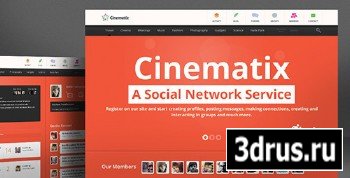 ThemeForest - Cinematix v1.0.3 - BuddyPress Theme 
