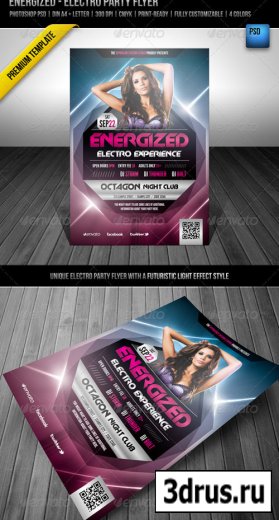 Energized – Electro Party Flyer