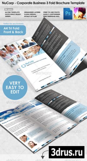 Corporate 3 Fold Brochure Template