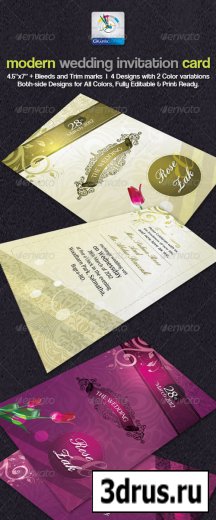Modern Wedding Invitation Cards