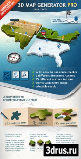 3D Map Generator Pro  Easy Routes