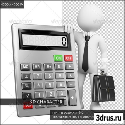 Businessman with Calculator