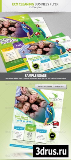 Eco Cleaning Service Flyer Ad