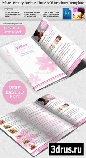 Peliar Beauty / Hair Salon 3 Fold Brochure