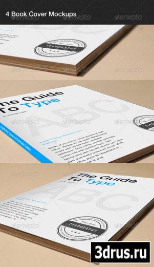 4 Book Cover Mockups