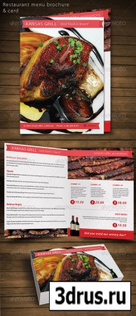 Restaurant Food menu brochure card